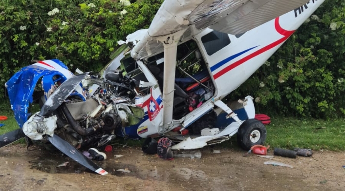 Accidente de avioneta.