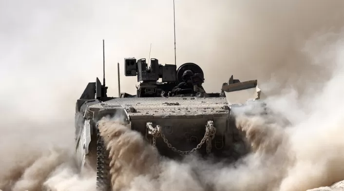 Vehículo terrestre blindado del Ejército de Israel