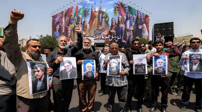 Protestas en Irán tras el ataque de Israel
