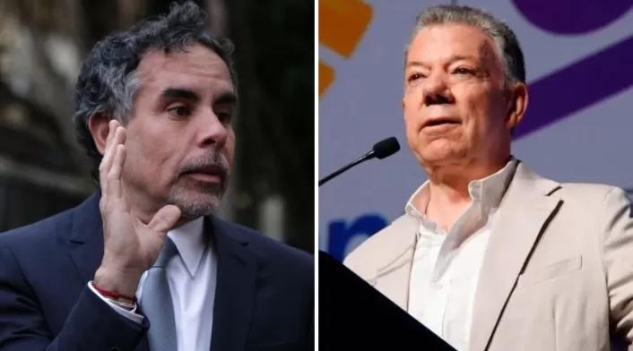 Armando Benedetti y Juan Manuel Santos Armando Benedetti y Juan Manuel Santos