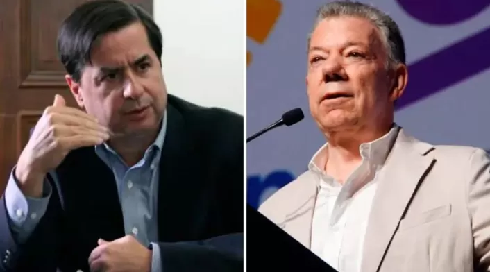 Juan Fernando Cristo y Juan Manuel Santos Juan Fernando Cristo y Juan Manuel Santos