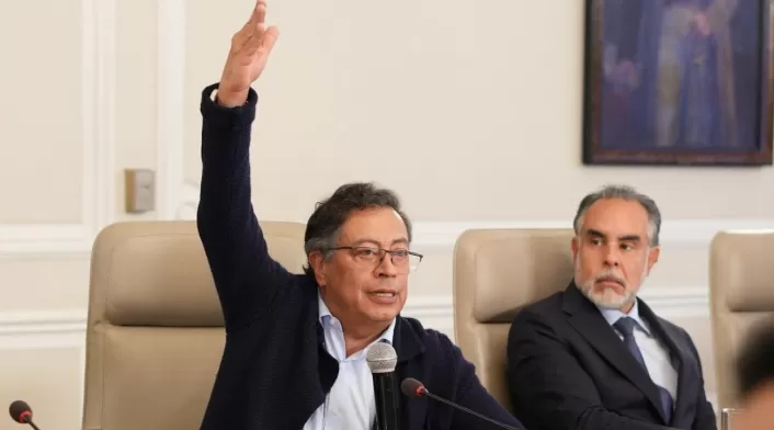 Presidente Gustavo Petro y Armando Benedetti