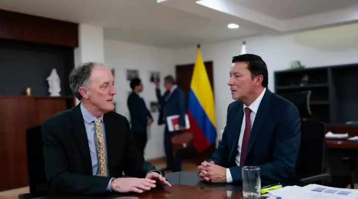 Reunión clave del registrador con representante en Colombia del Alto Comisionado de la ONU para los DD. HH.