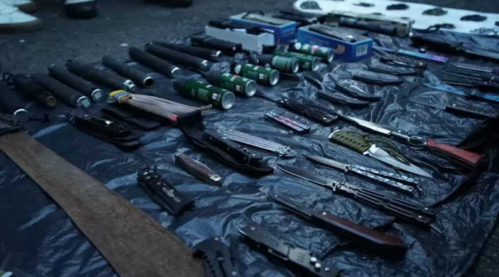 Incautación de armas en Bogotá 