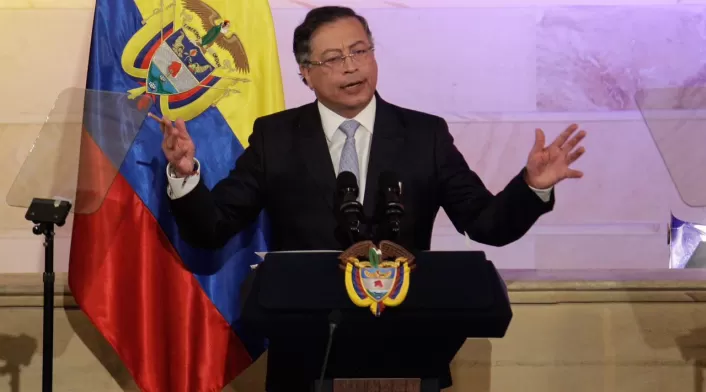 Presidente Gustavo Petro en la instalación del Congreso.