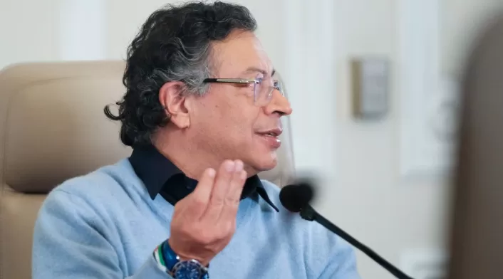 Presidente Gustavo Petro en el consejo de ministros.
