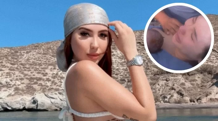 Entre lágrimas, Aída Victoria Merlano grabó el nacimiento de su bebé Entre lágrimas, Aída Victoria Merlano grabó el nacimiento de su bebé