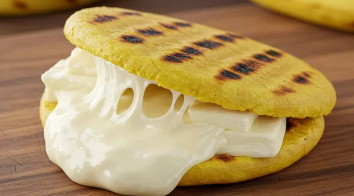 Receta de arepas de plátano maduro rellenas de queso Receta de arepas de plátano maduro rellenas de queso