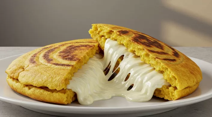 Receta de arepas de plátano maduro rellenas de queso Receta de arepas de plátano maduro rellenas de queso