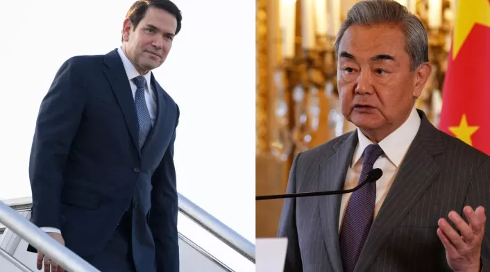 Wang Yi y Marco Rubio Wang Yi y Marco Rubio