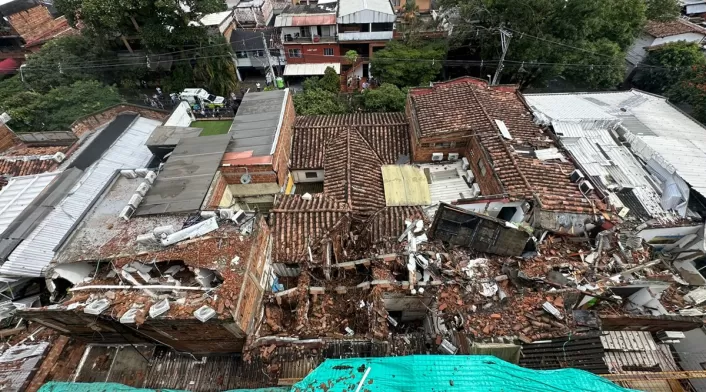 Colapso obra - Medellín - Julio 2025