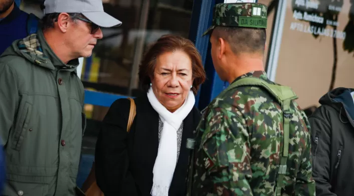 La ministra de Relaciones Exteriores encargada, Rosa Yolanda Villavicencio esta en