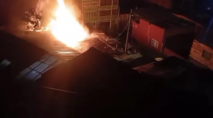 Incendio en el sur de Bogotá