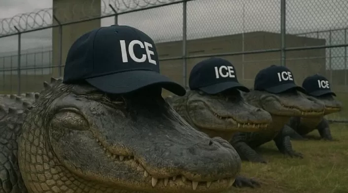 Meme de Seguridad Nacional por la 'Alligator Alcatraz' Meme de Seguridad Nacional por la 'Alligator Alcatraz'