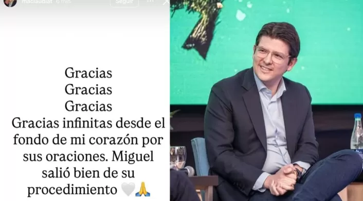 El senador Miguel Uribe Turbay "salió bien" de su nuevo procedimiento: esto dijo su esposa El senador Miguel Uribe Turbay "salió bien" de su nuevo procedimiento: esto dijo su esposa
