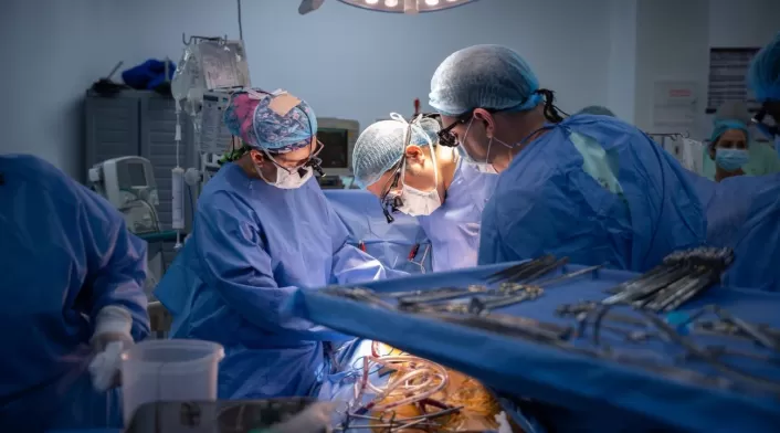 Procedimiento de implante de corazón artificial en el HIC