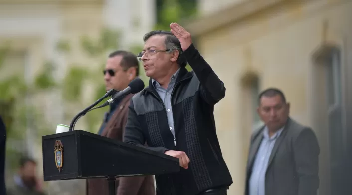 Refuerzan seguridad del presidente Petro Refuerzan seguridad del presidente Petro