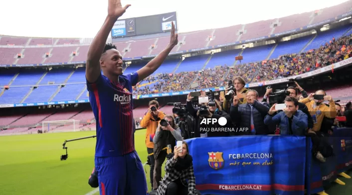 Yerry Mina en Barcelona Yerry Mina en Barcelona