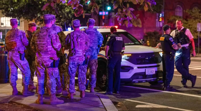 Miembros de la Guardia Nacional en Washington DC