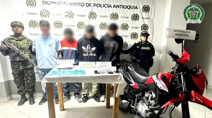Capturados en El Santuario, Antioquia
