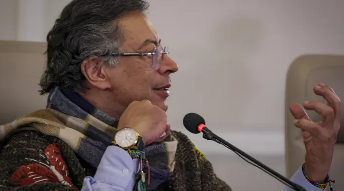 Presidente Gustavo Petro en consejo de ministros.