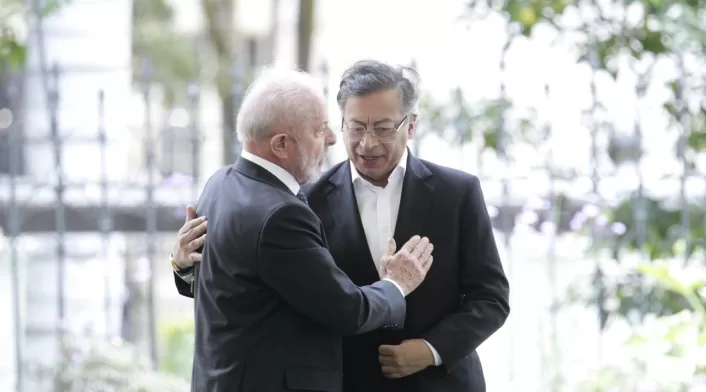Presidentes de Colombia, Gustavo Petro y de Brasil, Luiz Inacio Lula da Silva. Presidentes de Colombia, Gustavo Petro y de Brasil, Luiz Inacio Lula da Silva.