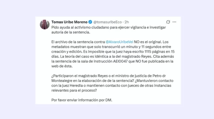 Trino de Tomás Uribe Trino de Tomás Uribe
