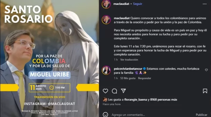 Mensaje de María Claudia Tarazona Mensaje de María Claudia Tarazona