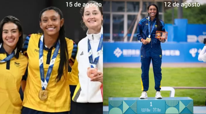 Patinadora María Fernanda Timms logra doble oro en los Juegos Mundiales Chengdú 2025