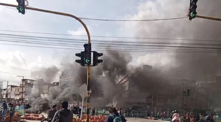 Disturbios registrados en Bogotá