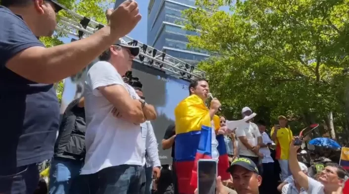 Manifestación en Barranquilla