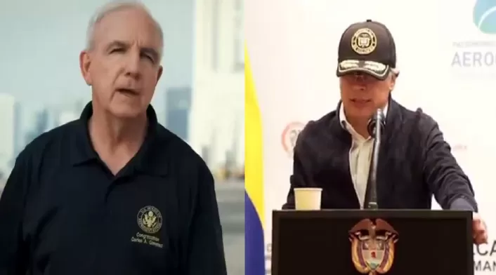 Carlos Giménez y Gustavo Petro