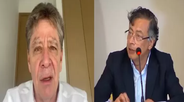 Bruce Mas Master y presidente Gustavo Petro Bruce Mas Master y presidente Gustavo Petro