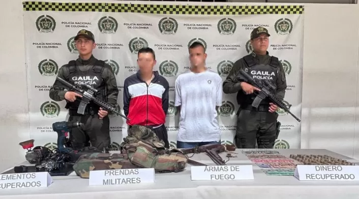 Los capturados habían llegado al municipio de Fusagasugá Los capturados habían llegado al municipio de Fusagasugá