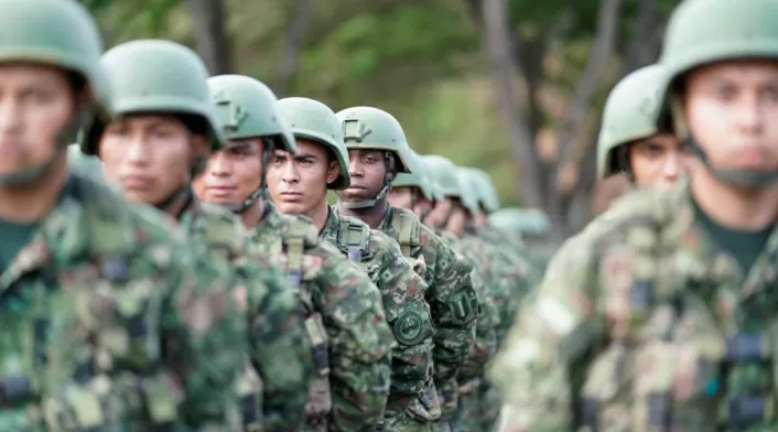Soldados del Ejercito Nacional