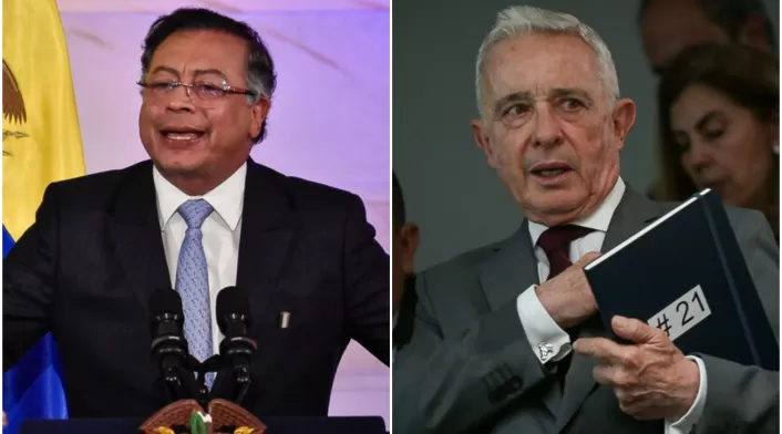 Gustavo Petro y Álvaro Uribe Gustavo Petro y Álvaro Uribe
