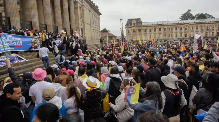 Marchas en apoyo a Álvaro Uribe en Bogotá. Marchas en apoyo a Álvaro Uribe en Bogotá.