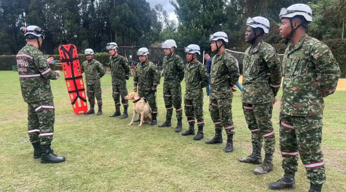 Soldados rescatistas del Ejército