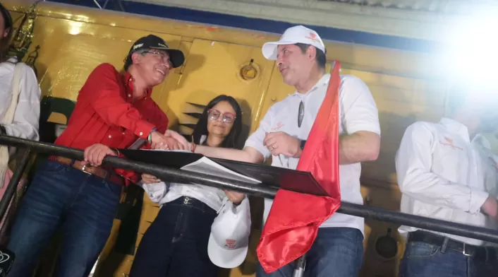 Presidente Gustavo Petro | Directora del Dapre, Angie Rodríguez | Proyectos férreos | Agosto 2025