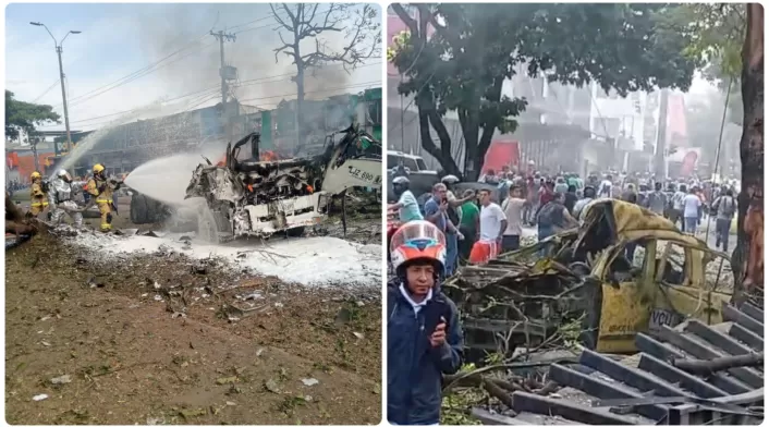 Las autoridades desplegaron un operativo para hallar a los autores materiales del atentado. Las autoridades desplegaron un operativo para hallar a los autores materiales del atentado.