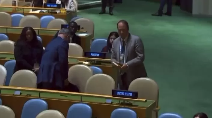 Delegación de Estados Unidos se retira durante intervención del presidente Petro en la ONU.