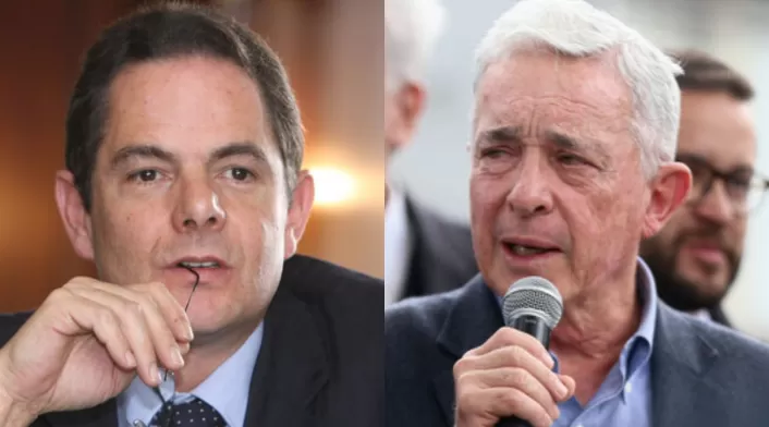 Álvaro Uribe y Germán Vargas Lleras
