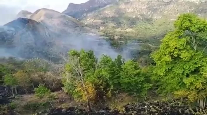 Los fuertes vientos han dificultados las labores de las autoridades pera controlarlo
