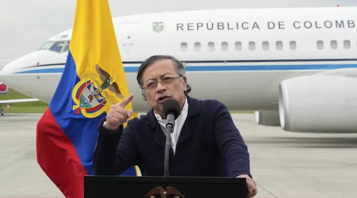 Presidente Gustavo Petro en alocución.