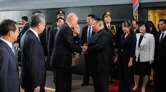 Líder norcoreano, Kim Jong-un y su hija Kim Ju Ae