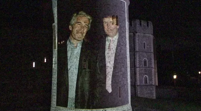 Imágenes de Donald Trump y Jeffrey Epstein en el castillo de Windsor