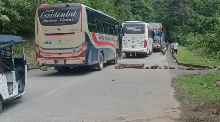 Bloqueada la vía Panamericana entre Risaralda y Chocó