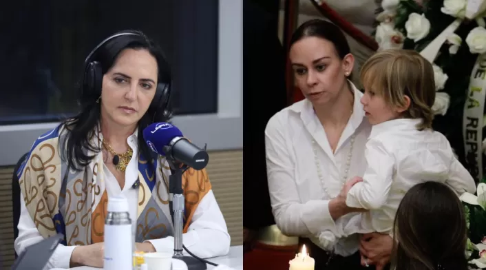 Combo de imágenes de María Fernanda Cabal y María Claudia Tarazona