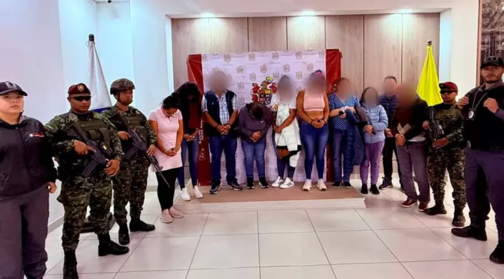 Entre los capturados se encontraron siete mujeres