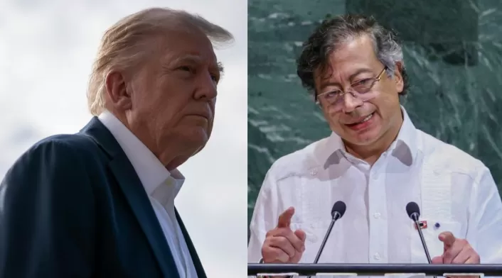 Donald Trump y Gustavo Petro Donald Trump y Gustavo Petro